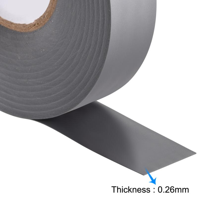 uxcell 絶縁テープ PVC電気テープ 幅30 mm 長さ26 M、厚さ0.26 mm グレー｜soten｜04