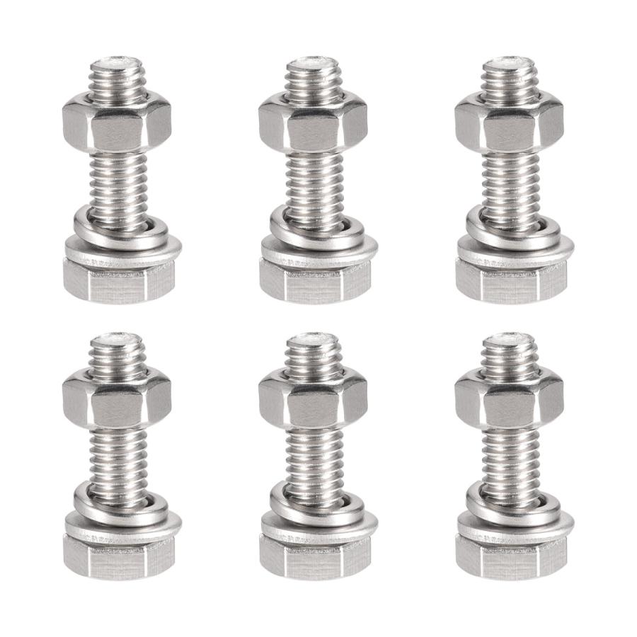 六角ボルト Amazon | uxcell 六角頭フランジボルト M5x12 mm 304ステンレス