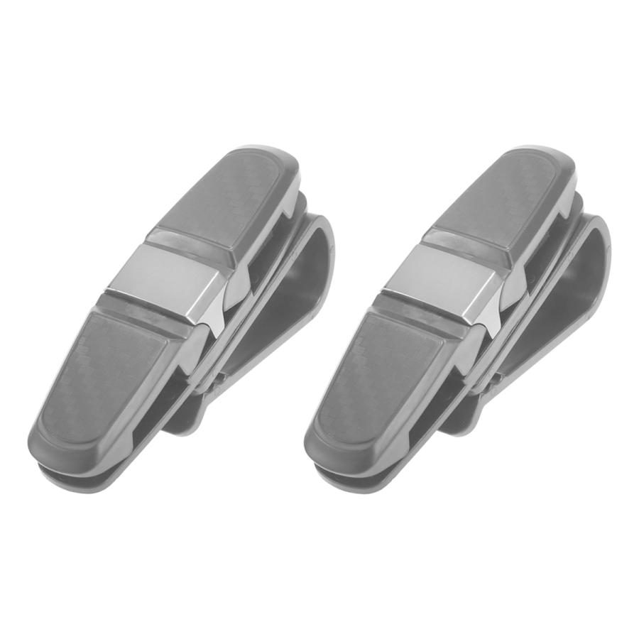 X Autohaux メガネホルダークリップ 車用サンバイザーサングラス眼鏡マウント チケットカードクリップ付き 2個 ブラック グレー ux04 ソウテン 通販 Yahoo ショッピング