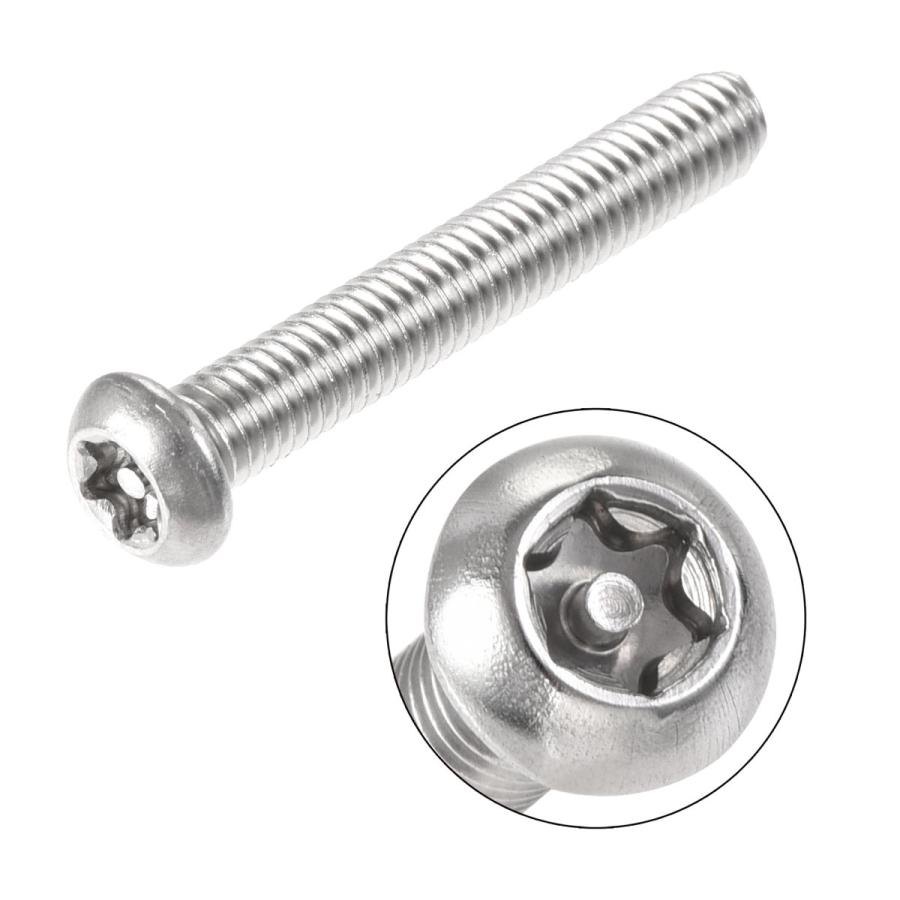 uxcell トルクスセキュリティ小ネジ M6x40mm 支柱内部のなべ頭 uxcell トルクスセキュリティ小ネジ M6x40mm 支柱内部のなべ頭