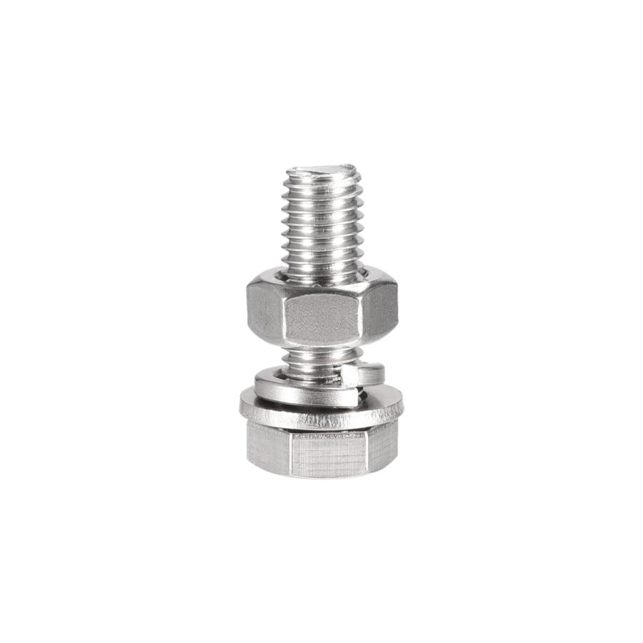 uxcell 六角頭ねじ ボルト、ナット、フラット&ロックワッシャーキット 304ステンレス鋼完全スレッド六角ボルト M10x35 mm 4セット :a21031800ux0653:ソウテン - 通販 - Yahoo!ショッピング uxcell 六角頭ねじ ボルト、ナット、フラット&ロックワッシャーキット 304ステンレス鋼完全スレッド六角ボルト M10x35 mm 4セット :a21031800ux0653:ソウテン - 通販 - Yahoo!ショッピング