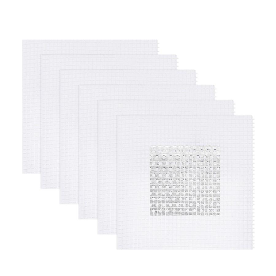 Uxcell アルミ壁修理パッチ 自己粘着グラスファイバーメッシュ 亜鉛メッキプレート上 Mmx100 6個 見事な Mm 100