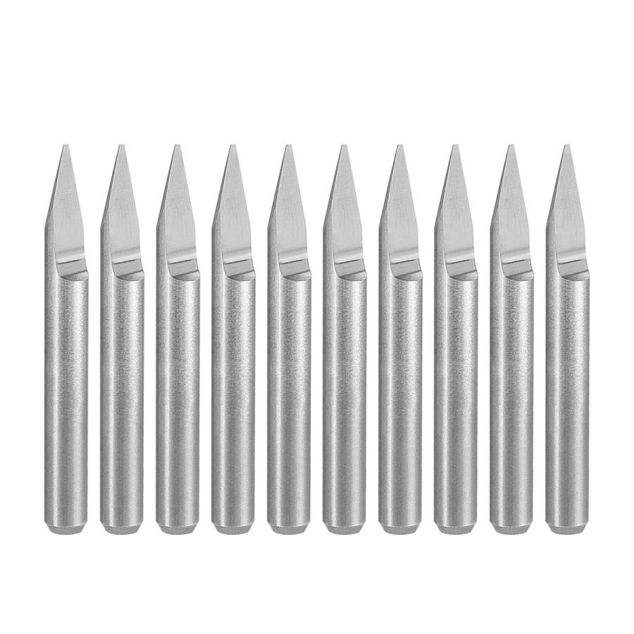 uxcell 木材彫刻ビット CNCルーターツール 超硬ソリッド アクリル PVC