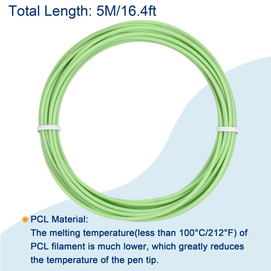 uxcell フィラメントリフィル PCLフィラメント 1.75 mm 20色 長さ5 M 3Dプリントペン用  :a21051100ux0191:ソウテン - 通販 - Yahoo!ショッピング