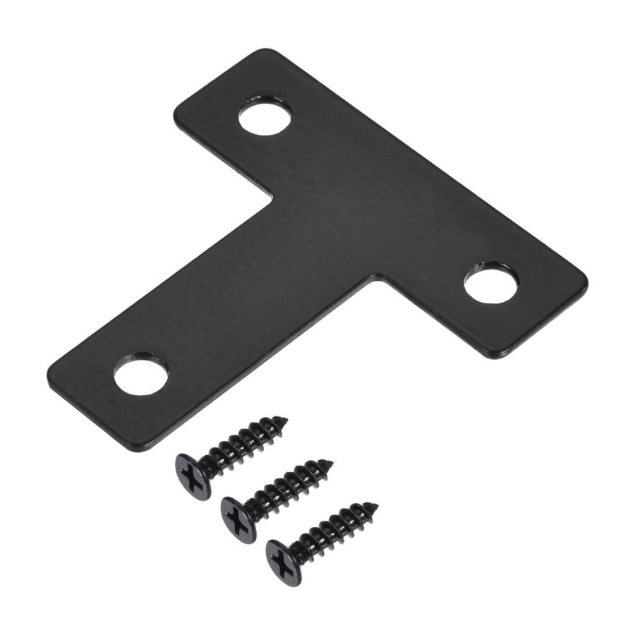uxcell T字型ブラケット 40x40x1 mm 鉄 補修プレート ジョイント