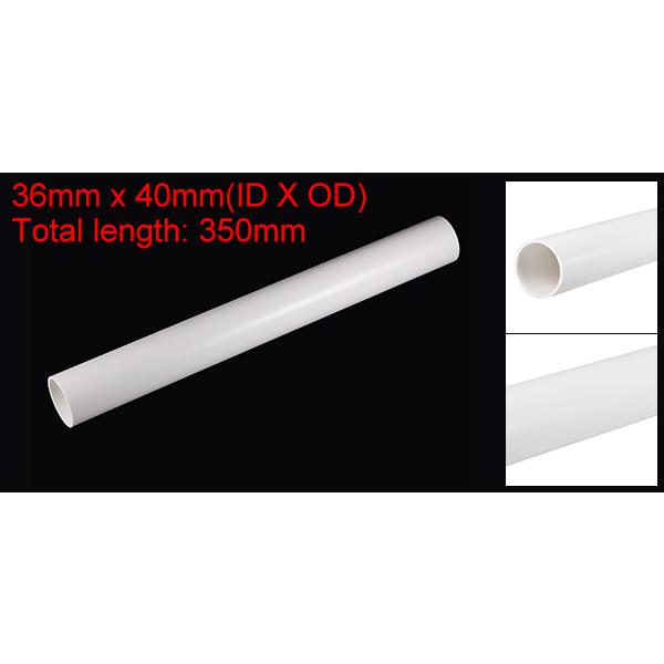 uxcell リジッドラウンドパイプ PVC 36mm内径 40mm外径 330mm ハイ