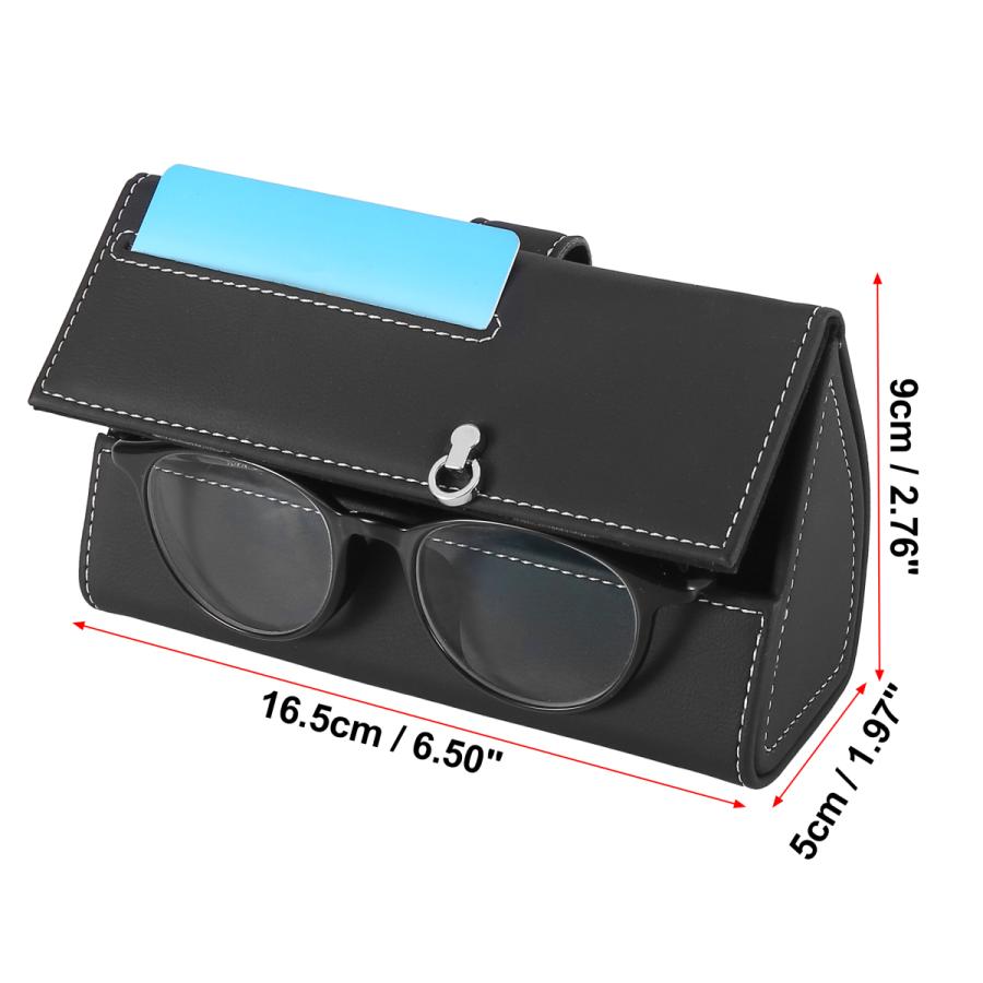 X Autohaux 車のサングラスホルダー サンバイザー クリップ付き 眼鏡ボックス収納 Puレザー ブラック ux0366 ソウテン 通販 Yahoo ショッピング