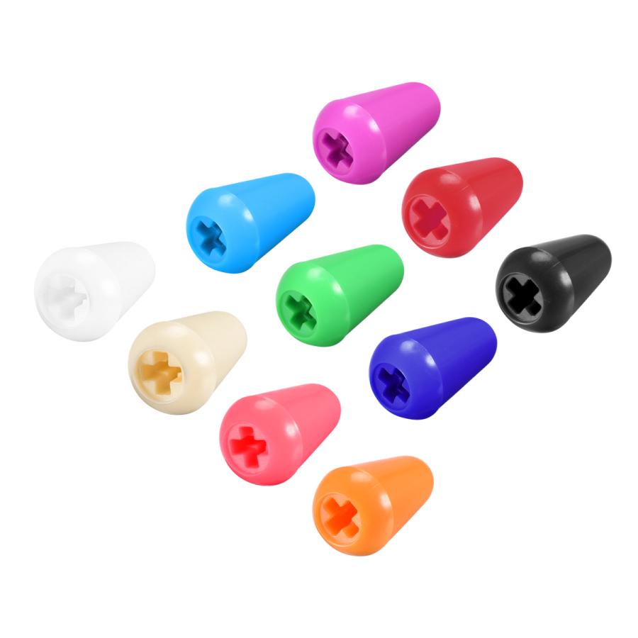 【すぐ使用可能】naya create、3モジュール、スイッチ、キャップセット uxcell ギタートグルスイッチノブキャップ カバー ABS 9mm直径