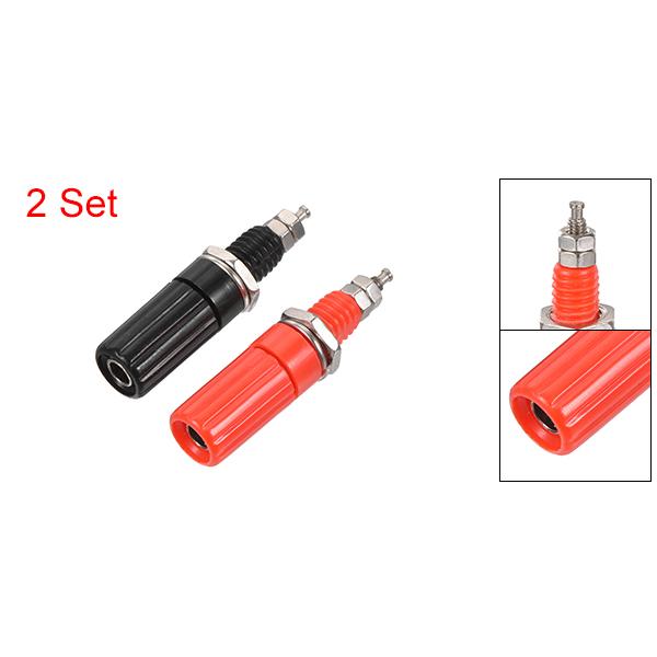 DALI スピーカー端子 4個セット uxcell バインディングポスト スピーカー端子 4 mmバナナプラグ用