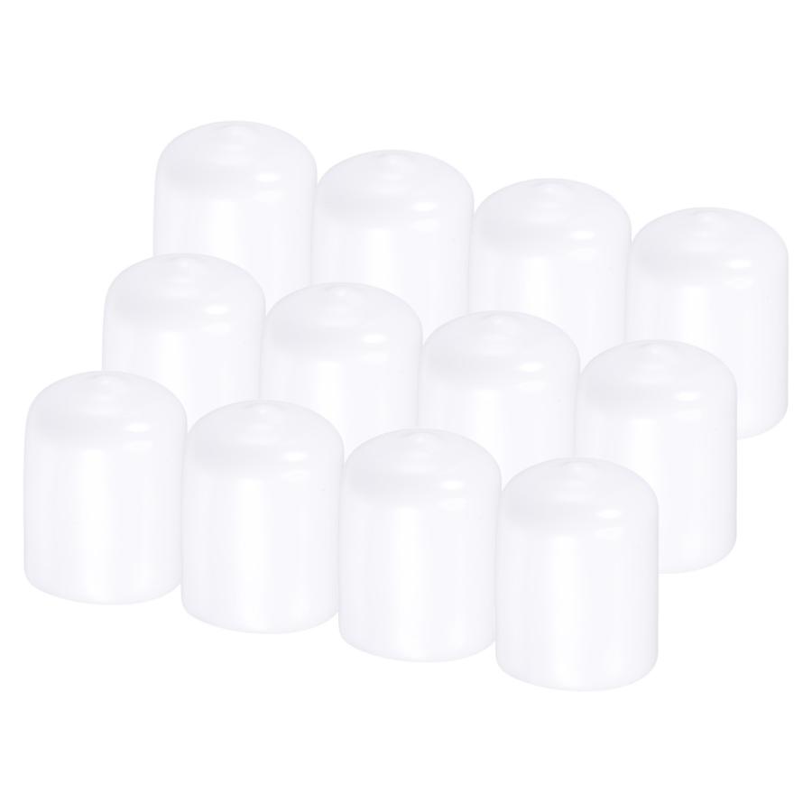 uxcell 丸型 エンドキャップ ゴムカバー 20mmビニールスクリュー