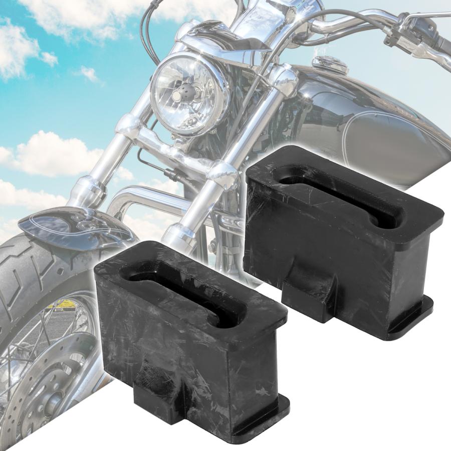 Motoforti オートバイのゴム製マフラーマウント 65724-85 ブラック