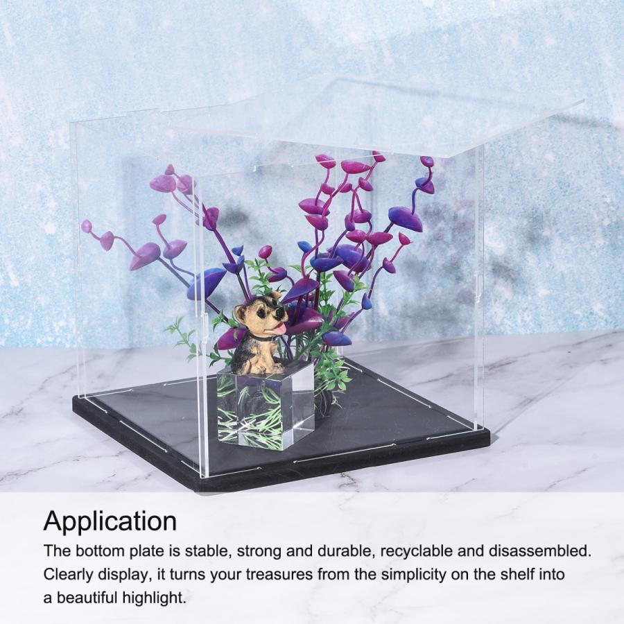 uxcell アクリルディスプレイケース 立方体形状クリア高透明ボックス