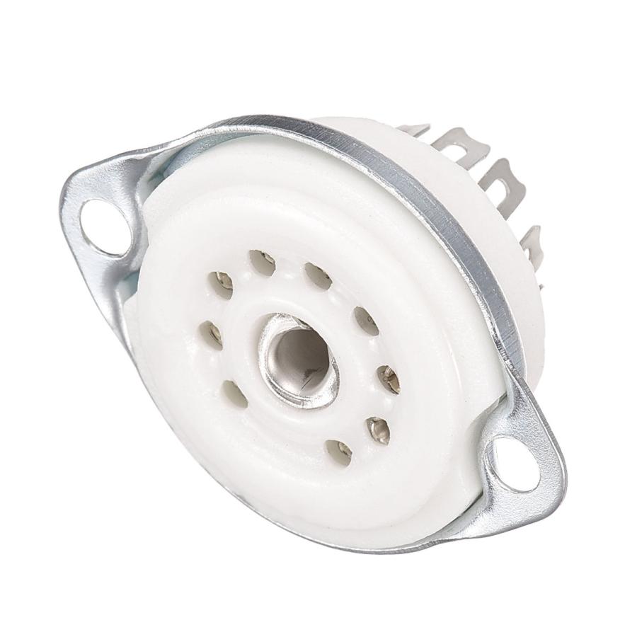 uxcell 9ピン真空管ソケット セラミック製管ソケット 真空管用ソケット