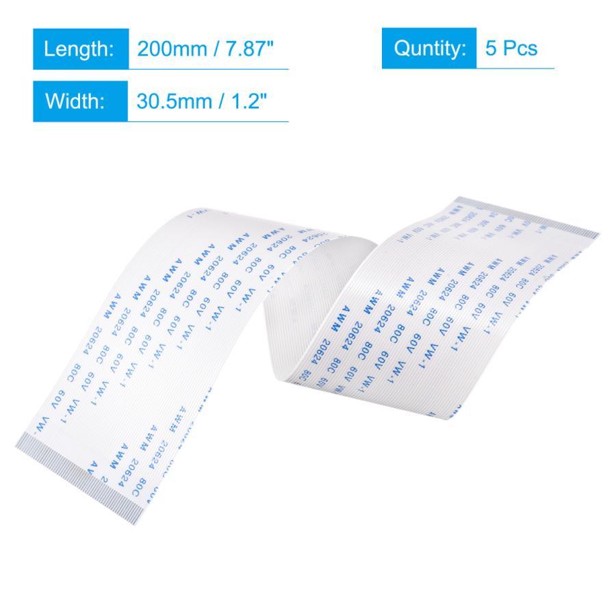 uxcell FFCリボン フラットケーブル LCD 3Dプリンターカメラ用 DVD 60