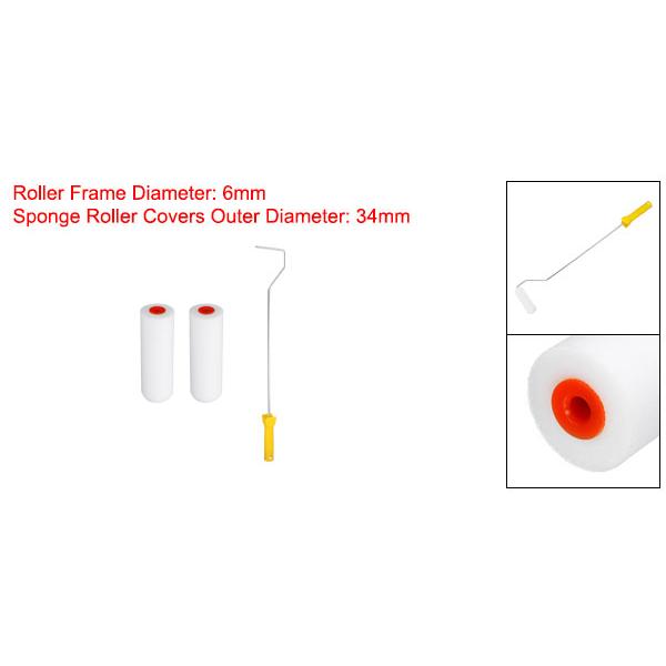 メーカー直売 Uxcell ペイントローラーキット 2個110 Mm水性スポンジローラーカバーと600 Mm長さペイントローラーフレーム ウォールトリム用 3個 Tronadores Com
