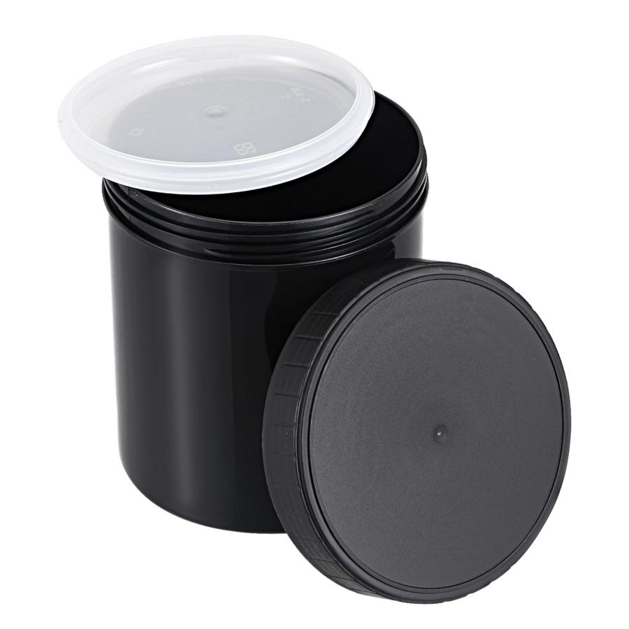 uxcell プラスチックペイントペール 塗料缶 ペイント缶 シール蓋付き