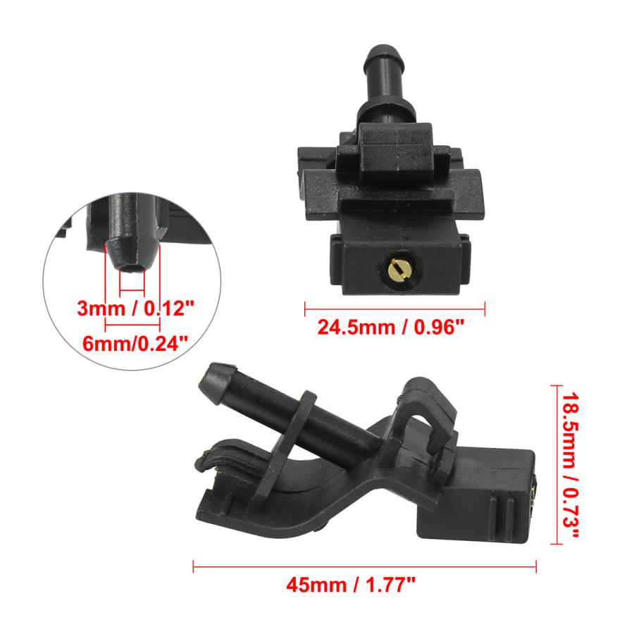 X AUTOHAUX フロントガラスウォッシャーノズル Toyotaに対応 Scionに