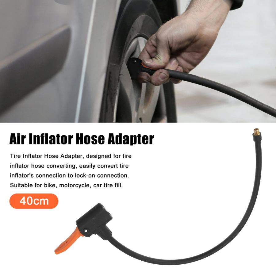 X AUTOHAUX フレキシブル銅ゴムチューブ タイヤバルブコネクトパイプ エアチャックインフレータコンプレッサーポンプト 長さ40 cm|soten|03