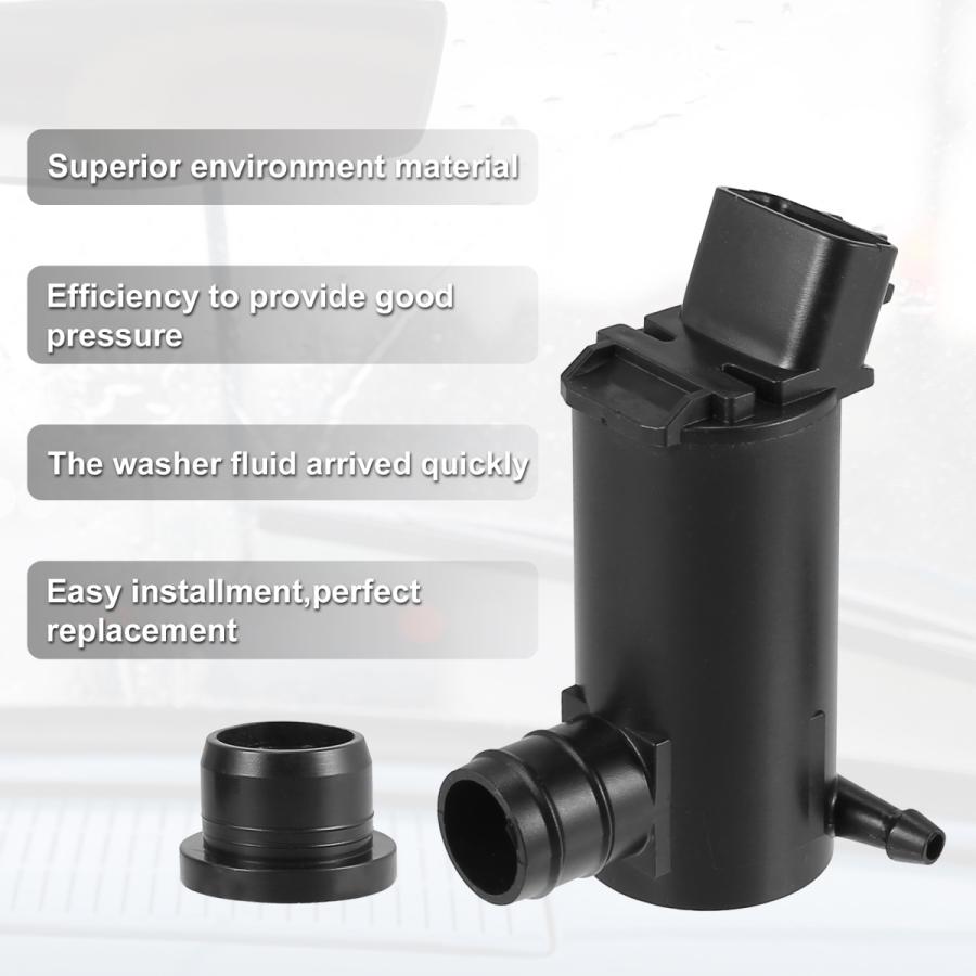 uxcell フロントガラスウォッシャーモーターポンプ グロメット付き
