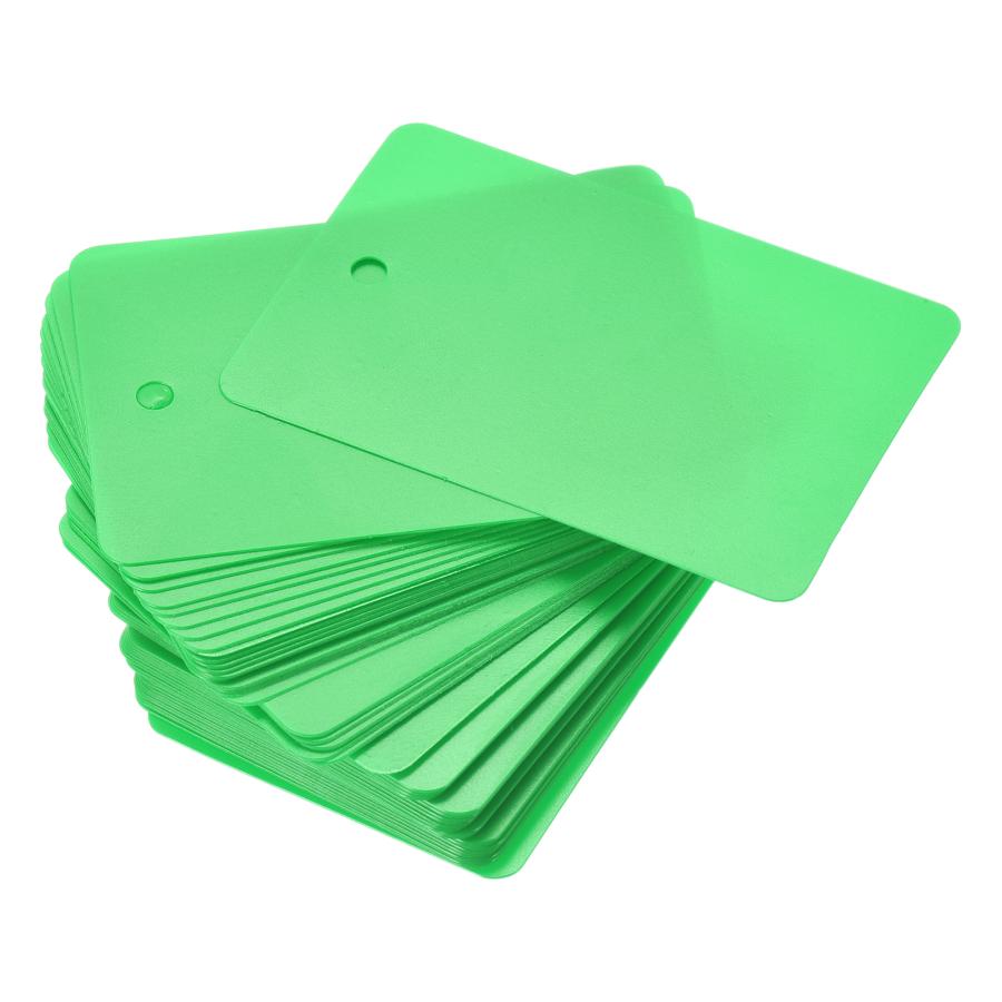 タグ付きDDTarpXL4.5x3m付属品付き緑 uxcell 配送タグ ブランク 防水 アイレット穴 プラスチック 製品識別