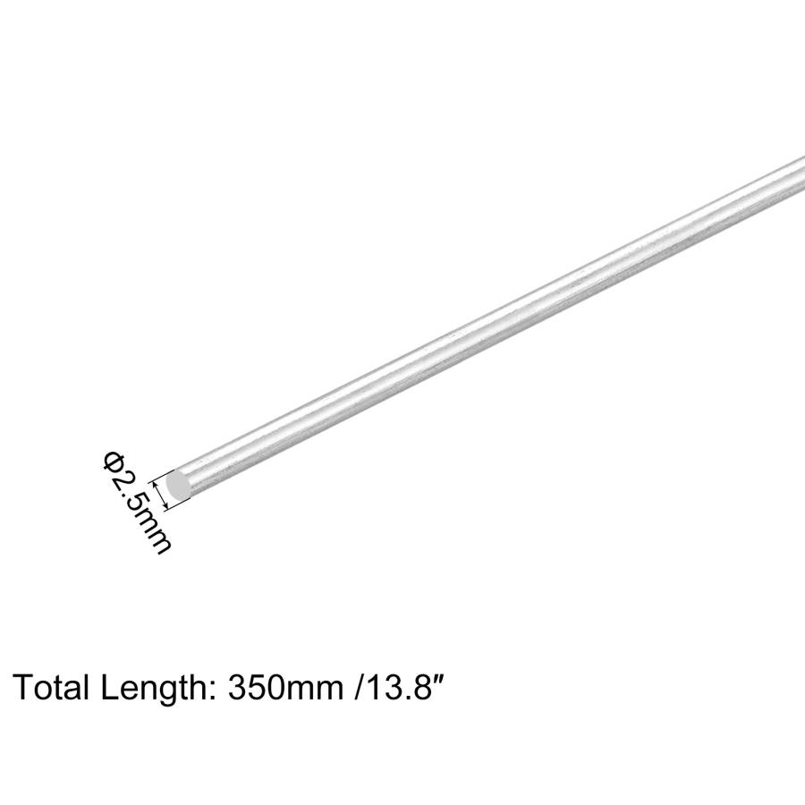 uxcell 304ステンレス鋼丸棒 2.5mm x 350mm 固体シャフトロッド uxcell 304ステンレス鋼丸棒 2.5mm x 350mm 固体シャフトロッド