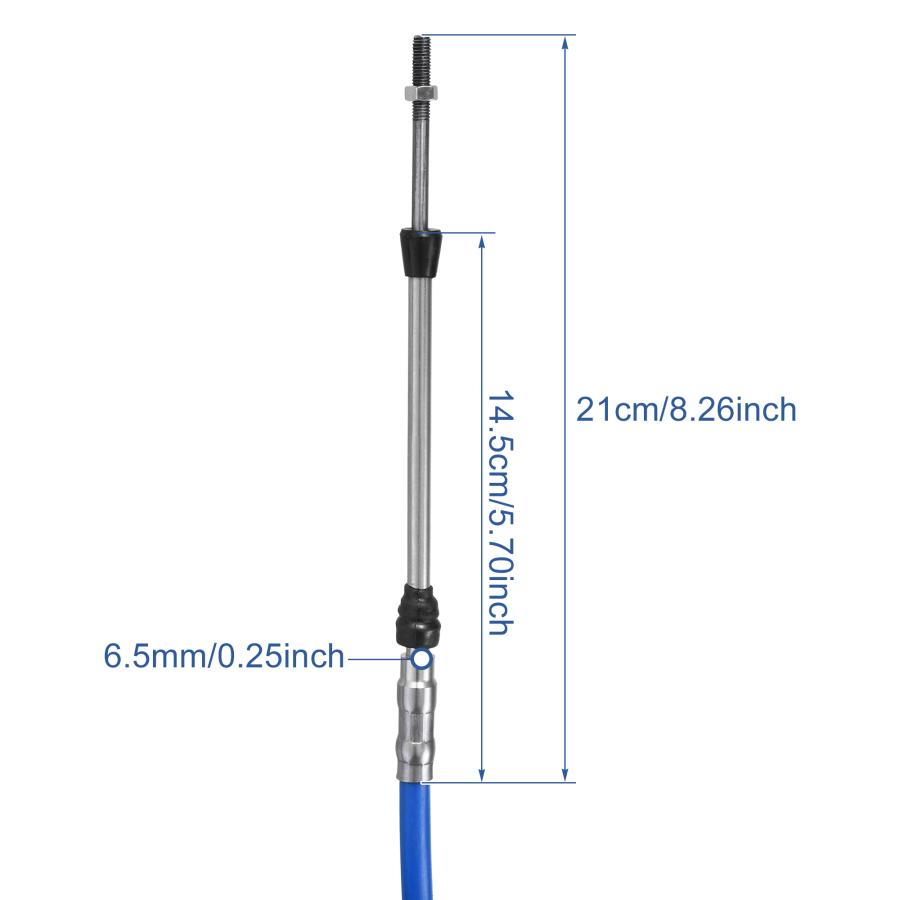 Motoforti マリンスロットルシフトリモコンボックスケーブル タイプ3300/33C Yam ahaに対応 船外機 ブルー 長さ7 M 1個｜soten｜05