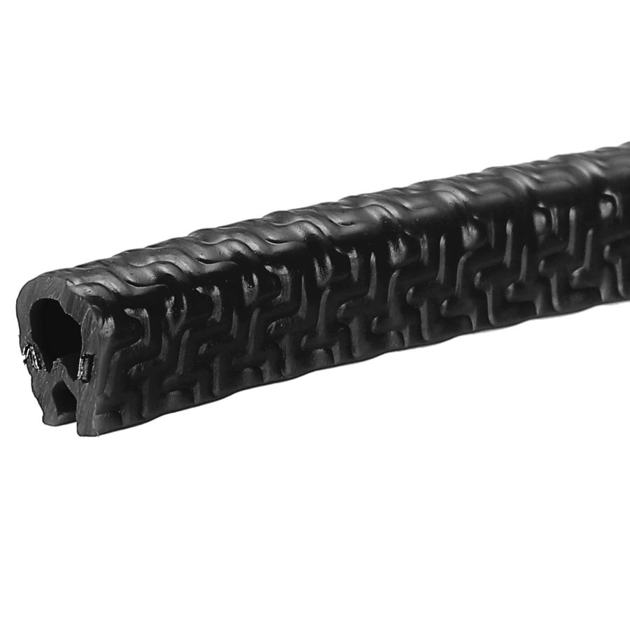 uxcell エッジトリム U字型エッジプロテクター ゴム スチールクリップ