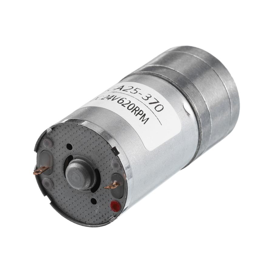 uxcell マイクロ減速機ボックスモーター DC 24V 620RPM ギヤード