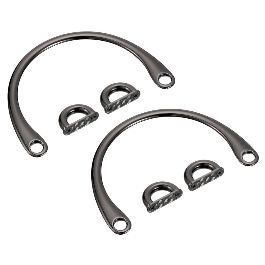 uxcell 半円ハンドバッグハンドルフレーム 122 mm 金属製財布ハンドル 