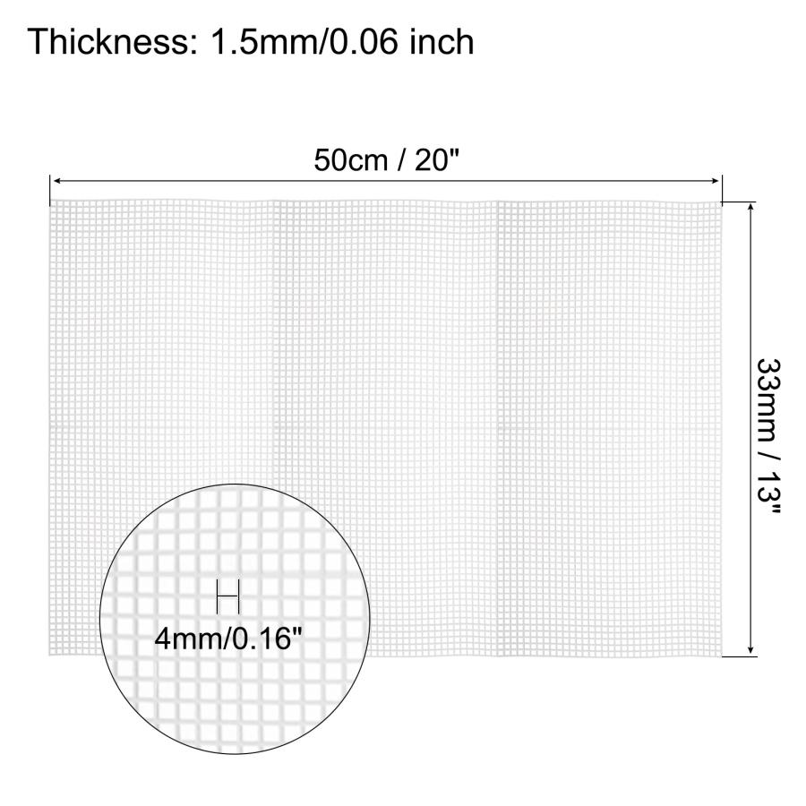 uxcell プラスチックメッシュキャンバスシート ブランクキャンバス