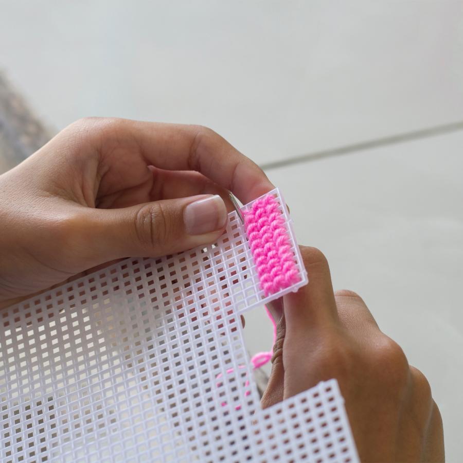 uxcell プラスチックメッシュキャンバスシート ブランクキャンバス