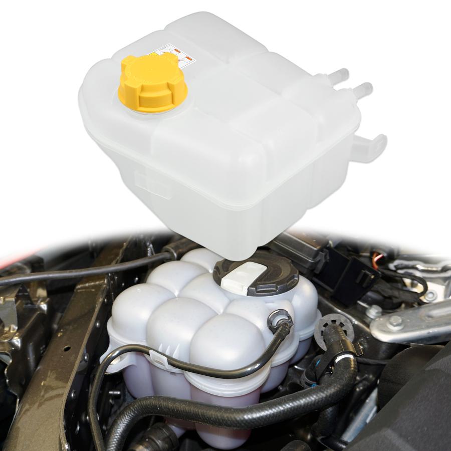 uxcell 車のクーラントオーバーフローリザーバー 膨張タンク 1104120 Fordに対応 Transit Connectに対応