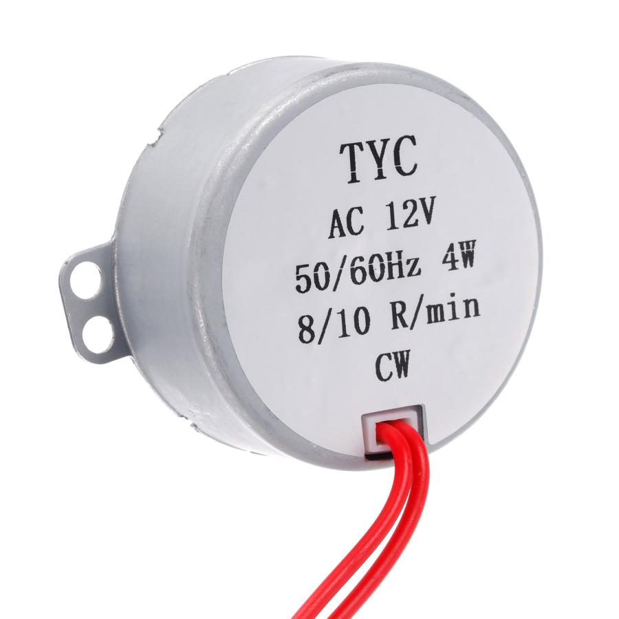 uxcell シンクロナスモーター エレクトリックモーター Dシャフト AC12V