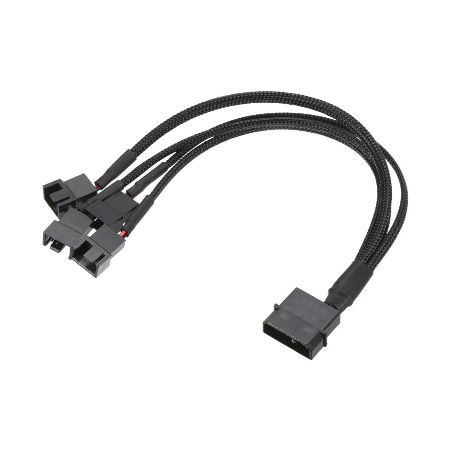 uxcell PCファン電源分岐ケーブル 4ピンIDEから4x4ピンファン