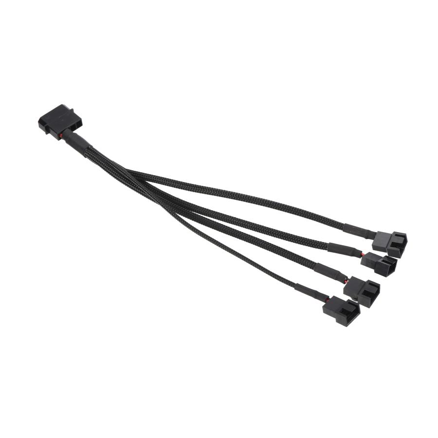uxcell PCファン電源分岐ケーブル 4ピンIDEから4x4ピンファン