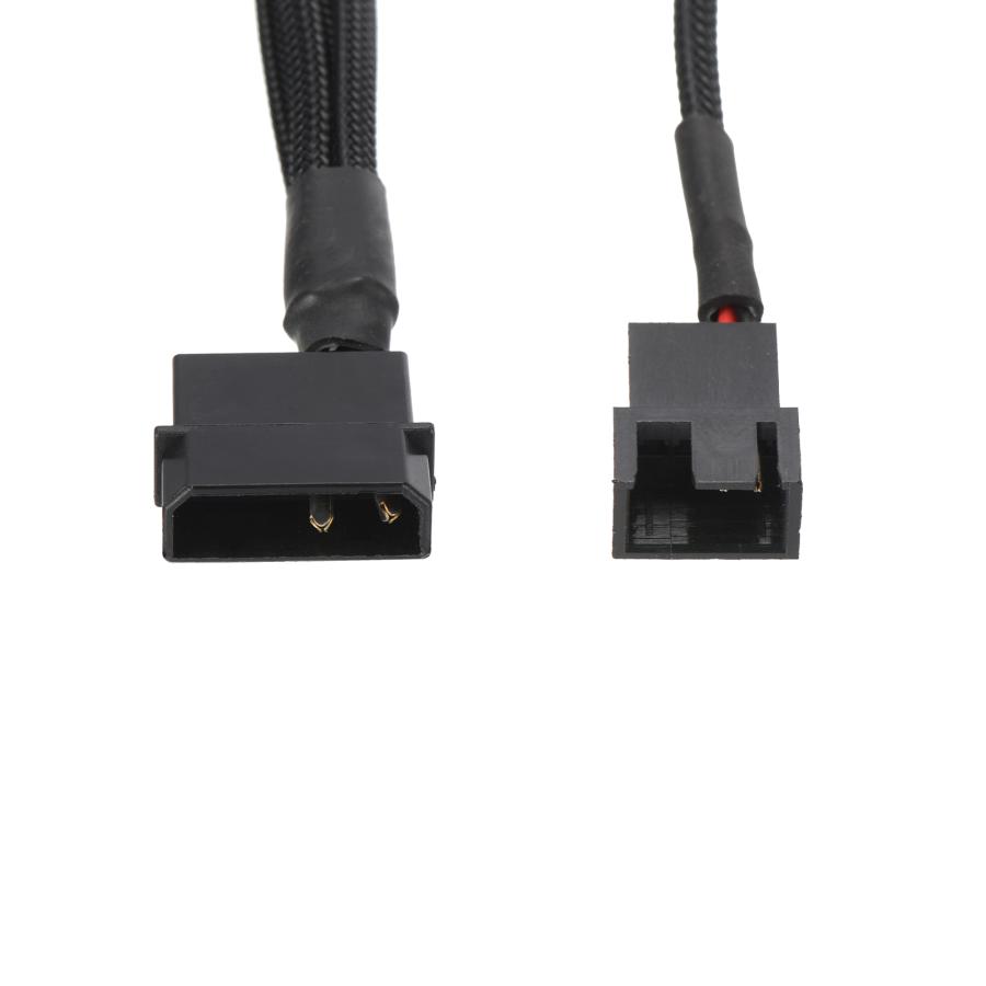 uxcell PCファン電源分岐ケーブル 4ピンIDEから4x4ピンファン