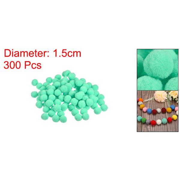 Uxcell ポリエステルボール フェルトファブリック製 手工芸品用 プロジェクト用 直径1.5cm ミントグリーン 300個入 材料、資材 uxcell ポリエステルボール フェルトファブリック製 手工芸品用 プロジェクト用 直径1.5cm ミントグリーン 100個入