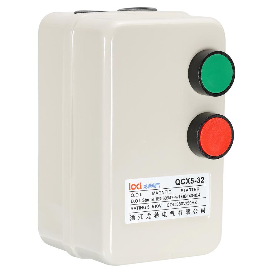三相モーター スイッチ付き PATIKIL 磁気電動モータースターター 220V/240V 5.5KW 7.5HP 三相 単相