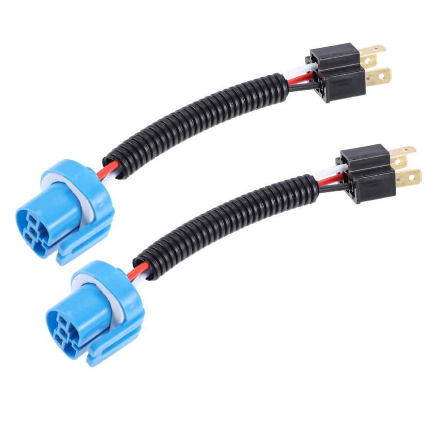 A ABSOPRO 9007メス-H4オスヘッドライト 変換ケーブルハーネス