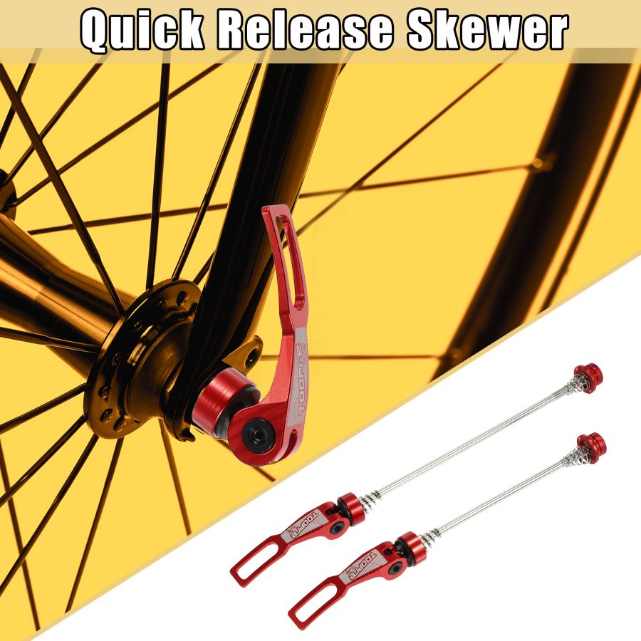 X AUTOHAUX バイク自転車クイックリリース車軸スキュワーレバー 145mm