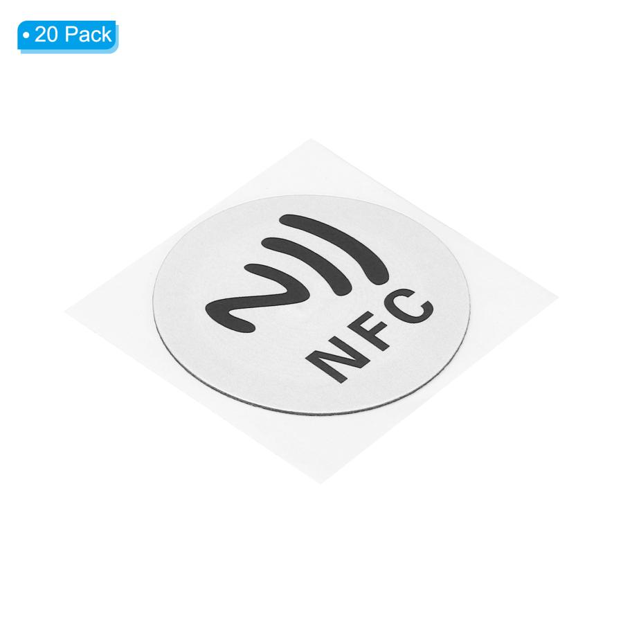 PATIKIL NFCステッカー 20個 NFC213 タグステッカー 144バイト ブランク 円形 30mm直径 NFCタグ 電話 ホワイト｜soten｜04