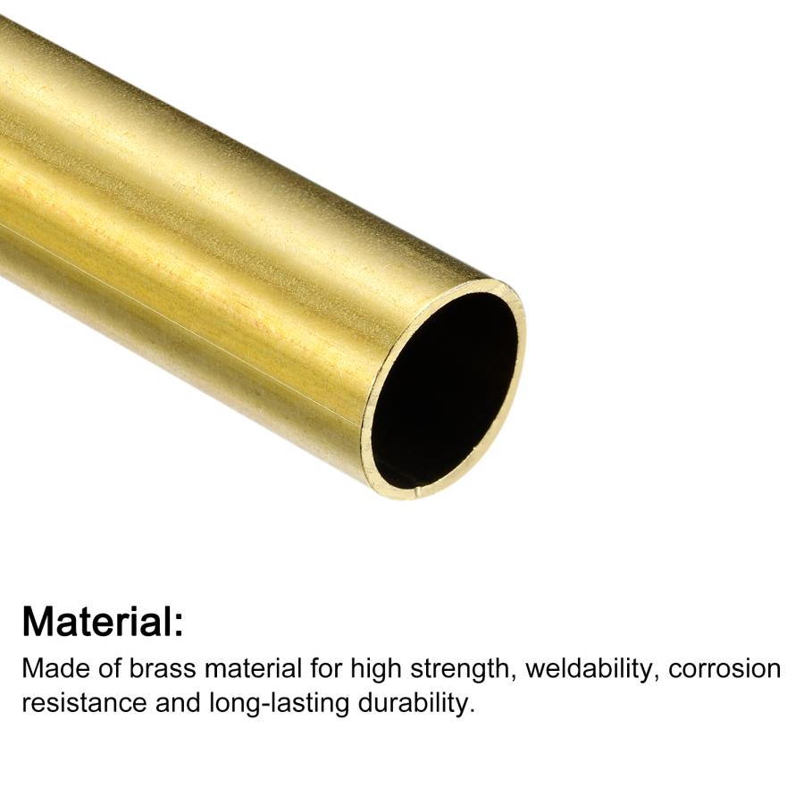 uxcell 真鍮管 16mm外径 1mm壁厚さ 100mm長さ 丸パイプチューブ 産業 DIYプロジェクト用｜soten｜04