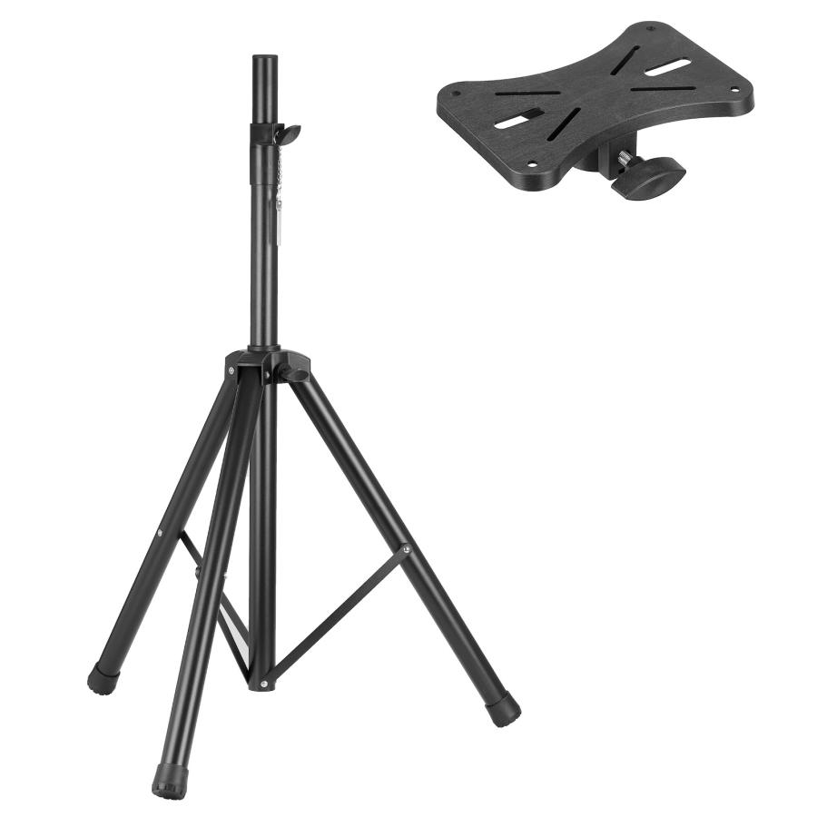 uxcell PAスピーカースタンド 高さ調節可能 DJ三脚スタンド 取付金具