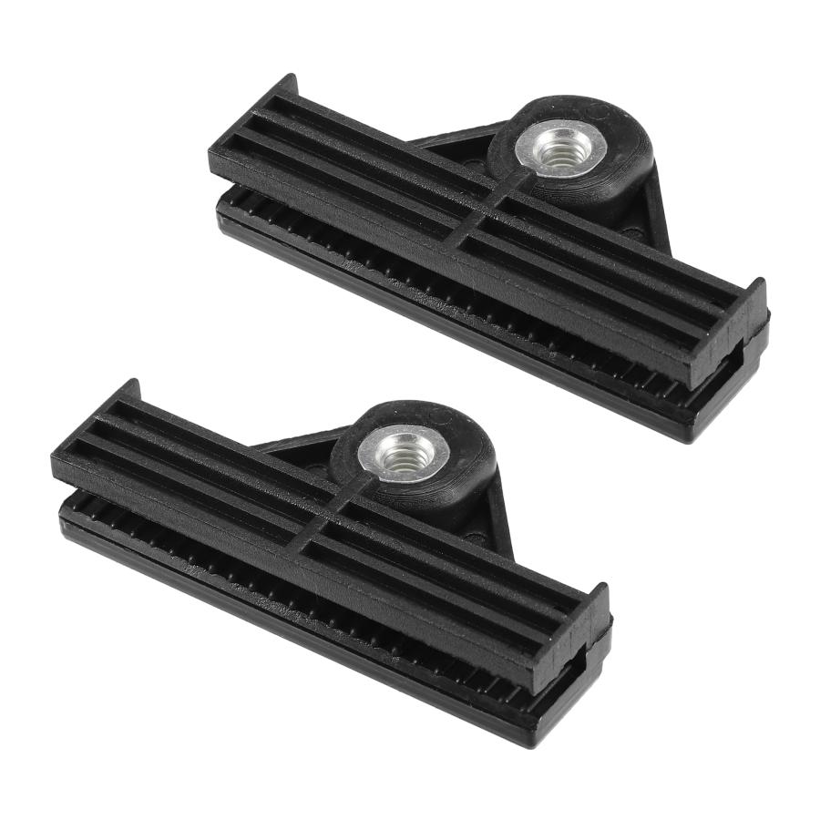 uxcell 窓ドアガラスチャンネルリテーナークリップ ガラスレギュレーターホルダー トラック バン用 耐久性 70x37x12mm ブラック