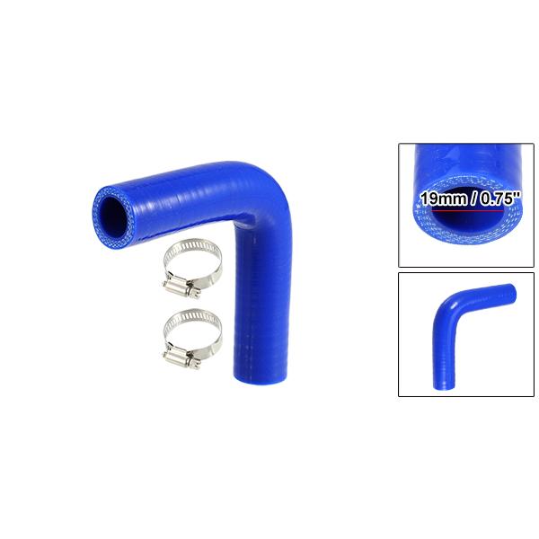 X AUTOHAUX シリコンホース 内径19mm 90度エルボ エンジン用 耐寒 耐久