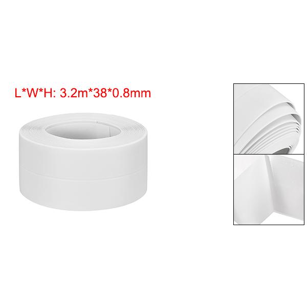uxcell コーキングストリップテープ PVC自己粘着防水コーキングテープ バスルーム トイレ 3.2 Mx38mm ホワイト 1個入り｜soten｜02