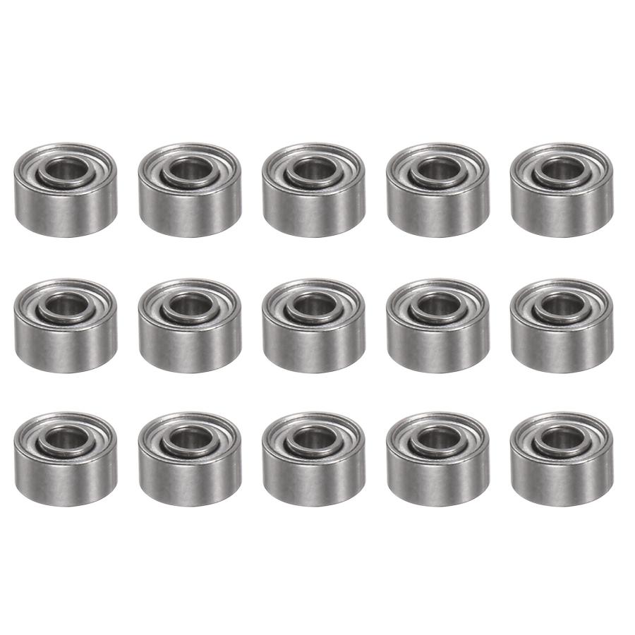 uxcell 681XZZ深溝玉軸受 1.5mmボア 4mm外径 2mm厚さ クロム鋼 二重