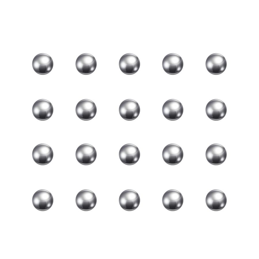 uxcell ベアリングボール 1mm 304ステンレス鋼 G100 精密ボール 5000個