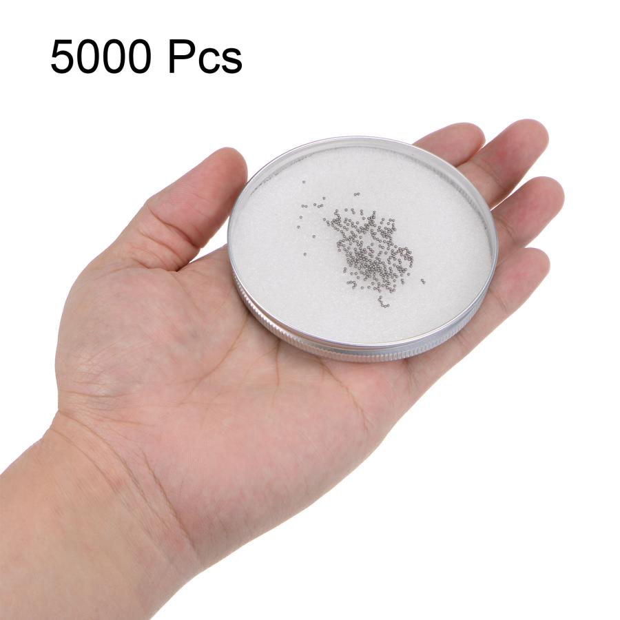 uxcell ベアリングボール 1mm 304ステンレス鋼 G100 精密ボール 5000個