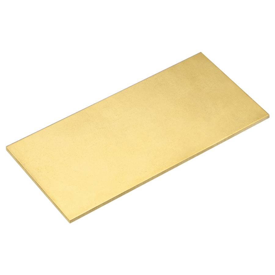 uxcell 真鍮シート 1個 100x50x3mm H62 金属板 プレート 工芸用 電気